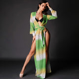 Shaya Green Multi Maxi Kaftan - Fashion Genie Boutique