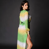 Shaya Green Multi Maxi Kaftan - Fashion Genie Boutique