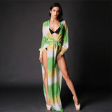 Shaya Green Multi Maxi Kaftan - Fashion Genie Boutique