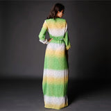 Shaya Green Multi Maxi Kaftan - Fashion Genie Boutique