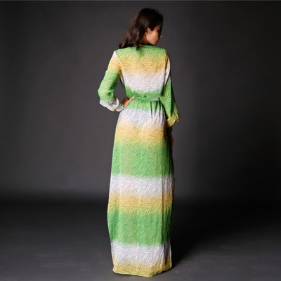 Shaya Green Multi Maxi Kaftan - Fashion Genie Boutique