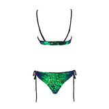 Hoola Goodness Green Sequin Monokini Swimsuit - Fashion Genie Boutique