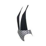San Marino Black Metallic Plunge Swimsuit - Fashion Genie Boutique