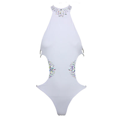 Promised Paradise Pink Crystal Monokini Swimsuit - Fashion Genie Boutique