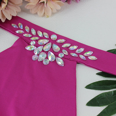 Promised Paradise Pink Crystal Monokini Swimsuit - Fashion Genie Boutique