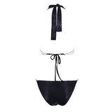 Promised Paradise Pink Crystal Monokini Swimsuit - Fashion Genie Boutique