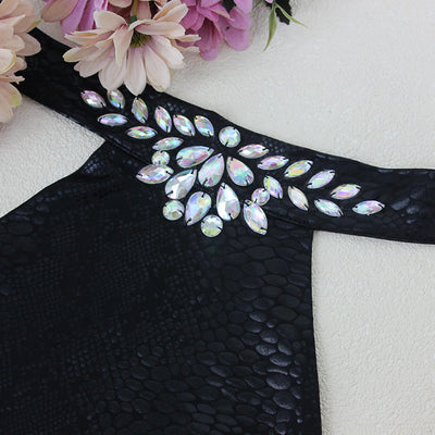 Promised Paradise Pink Crystal Monokini Swimsuit - Fashion Genie Boutique
