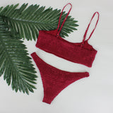 Kelsey Orange Bikini Swimsuit - Fashion Genie Boutique