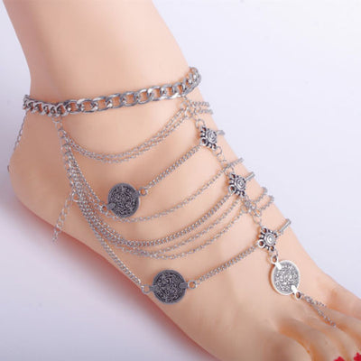Glitter Paws  Bohemian Anklet - Pair - Fashion Genie Boutique