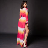Shaya Pink Multi Maxi Kaftan - Fashion Genie Boutique