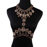 Lauren Crystal Body Chain Necklace - Fashion Genie Boutique