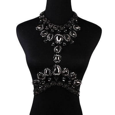 Lauren Crystal Body Chain Necklace - Fashion Genie Boutique