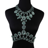 Lauren Crystal Body Chain Necklace - Fashion Genie Boutique
