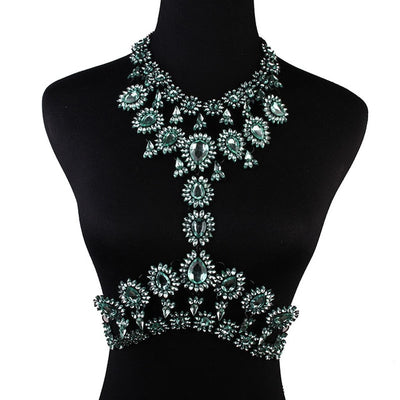 Lauren Crystal Body Chain Necklace - Fashion Genie Boutique