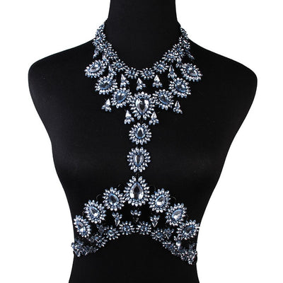 Lauren Crystal Body Chain Necklace - Fashion Genie Boutique