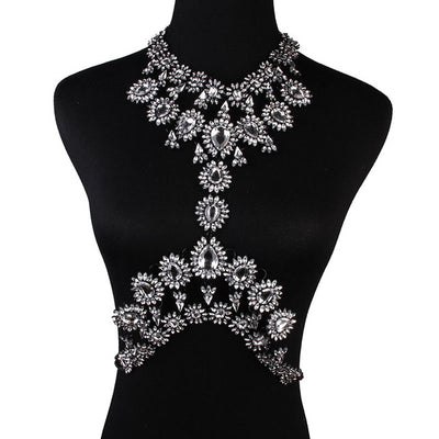 Lauren Crystal Body Chain Necklace - Fashion Genie Boutique