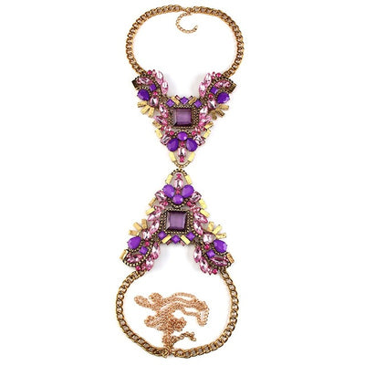 Lauren Crystal Body Chain Necklace - Fashion Genie Boutique