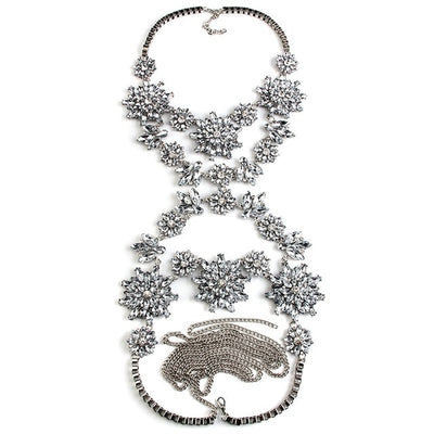 Lauren Crystal Body Chain Necklace - Fashion Genie Boutique