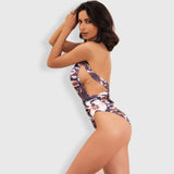 Venice Purple Plunge Swimsuit - Fashion Genie Boutique