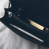 Embroidered Black Chain Crossbody Handbag - Fashion Genie Boutique