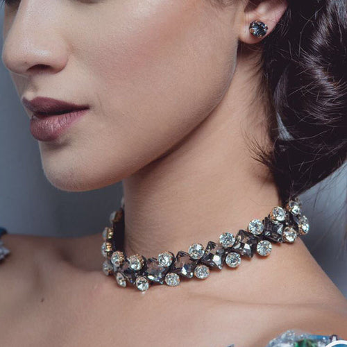 Luxury Crystal Choker Necklace - Fashion Genie Boutique