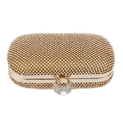 Yvonne Diamond-Studded Clutch Bag - Fashion Genie Boutique