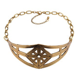Gold Cross Choker Necklace - Fashion Genie Boutique