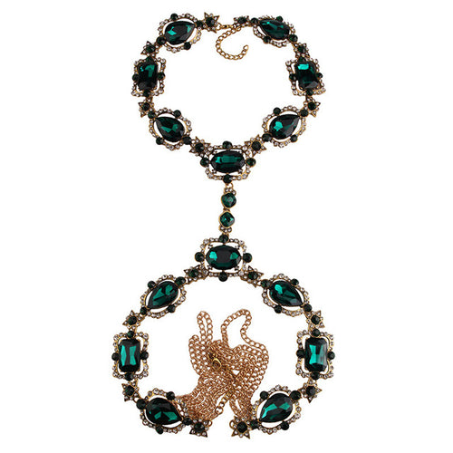 Rosetta Crystal Body Chain Necklace - Fashion Genie Boutique