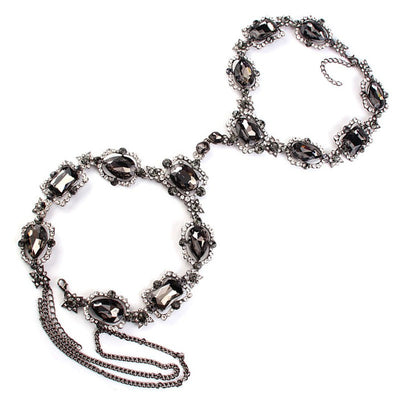Rosetta Crystal Body Chain Necklace - Fashion Genie Boutique