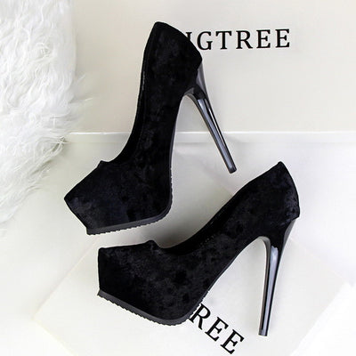 Party Girls Red Suede High Heels - Fashion Genie Boutique