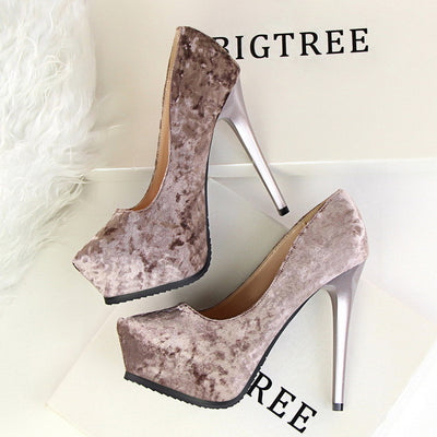 Party Girls Red Suede High Heels - Fashion Genie Boutique