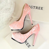 Party Girls Red Suede High Heels - Fashion Genie Boutique