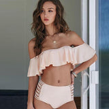 Always Blazing Bardot Bikini Swimsuit - Fashion Genie Boutique