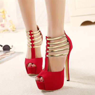 Runway Slay Playform High Heels - Fashion Genie Boutique