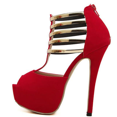 Runway Slay Playform High Heels - Fashion Genie Boutique