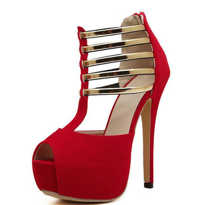 Runway Slay Playform High Heels - Fashion Genie Boutique