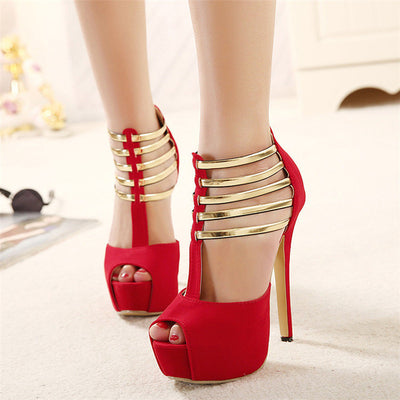 Runway Slay Playform High Heels - Fashion Genie Boutique
