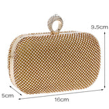 Yvonne Diamond-Studded Clutch Bag - Fashion Genie Boutique