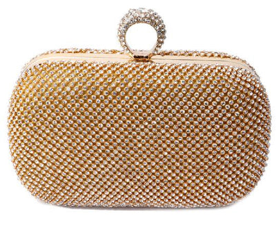 Yvonne Diamond-Studded Clutch Bag - Fashion Genie Boutique