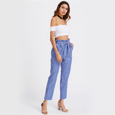 Fix A Heart White Ruffle Bardot Crop Top - Fashion Genie Boutique