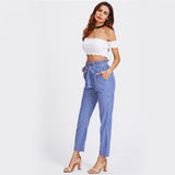 Fix A Heart White Ruffle Bardot Crop Top - Fashion Genie Boutique