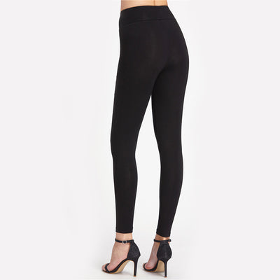 Fashion Perk Black Embroidered Leggings - Fashion Genie Boutique