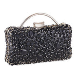 Jane Black Diamond Rhinestone Clutch Bag - Fashion Genie Boutique