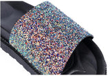 Stardom Black Glitter Sliders - Fashion Genie Boutique