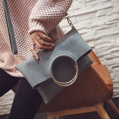 Black Crossover Messenger Handbag - Fashion Genie Boutique