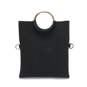 Black Crossover Messenger Handbag - Fashion Genie Boutique