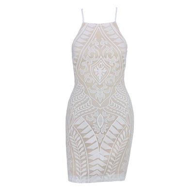 Queen Kylie White Mini Dress - Fashion Genie Boutique