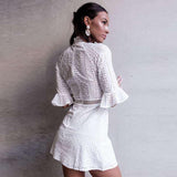 City Sleek White Mini Dress - Fashion Genie Boutique