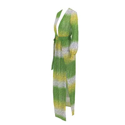 Makena Blue Multi Maxi Kaftan - Fashion Genie Boutique