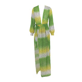 Makena Blue Multi Maxi Kaftan - Fashion Genie Boutique